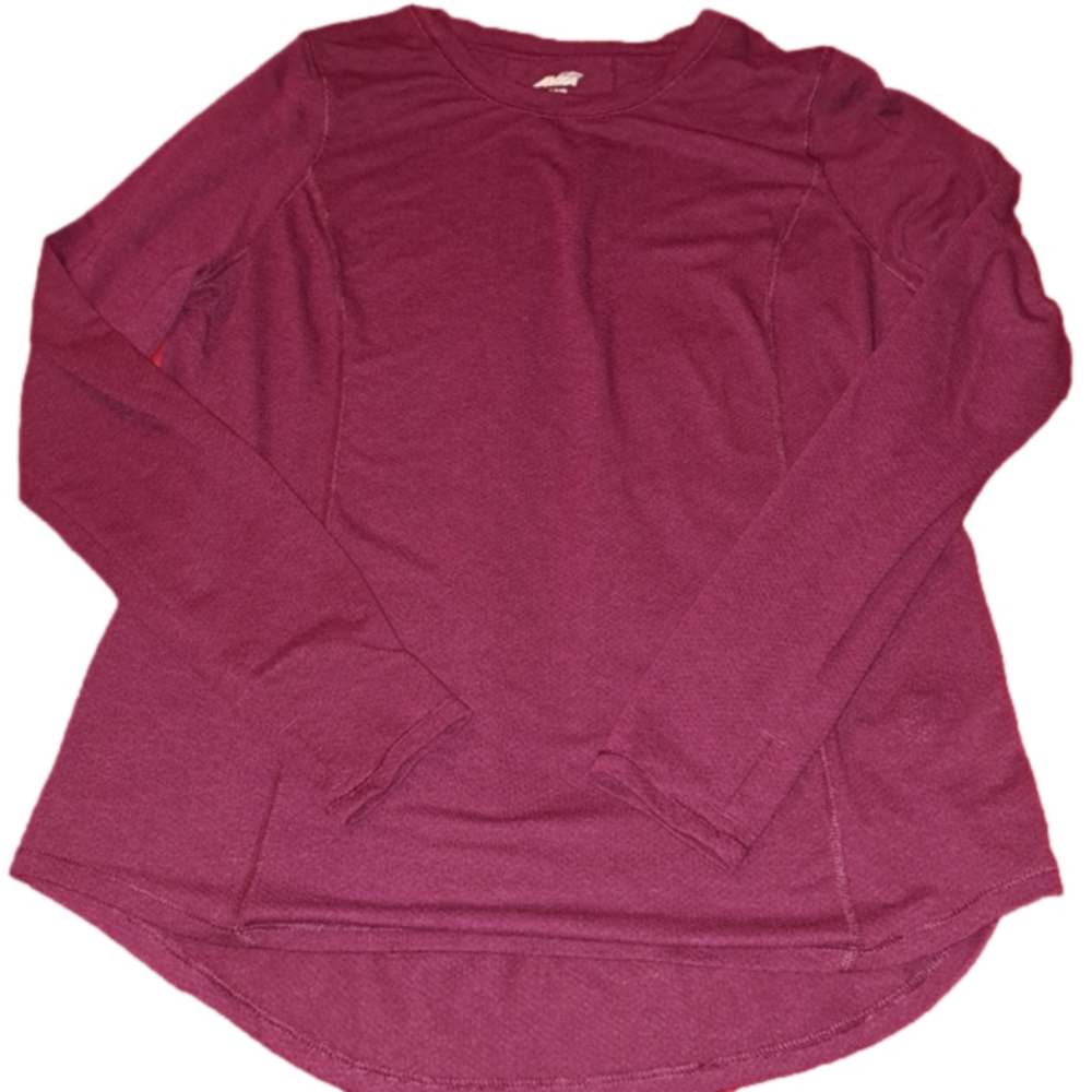 AVIA women's sz M top burgandy/plum